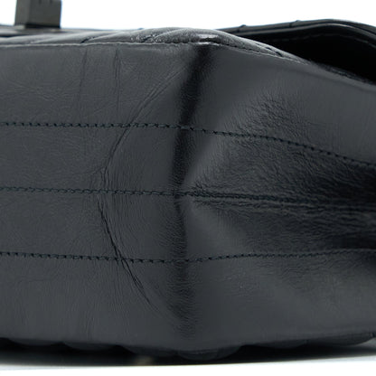 Chanel Mini 2.55 Reissue Chevron Calfskin So Black