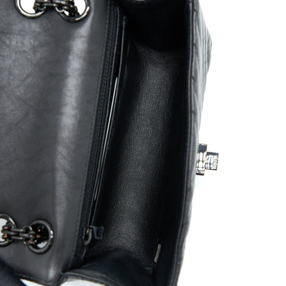 Chanel Mini 2.55 Reissue Chevron Calfskin So Black