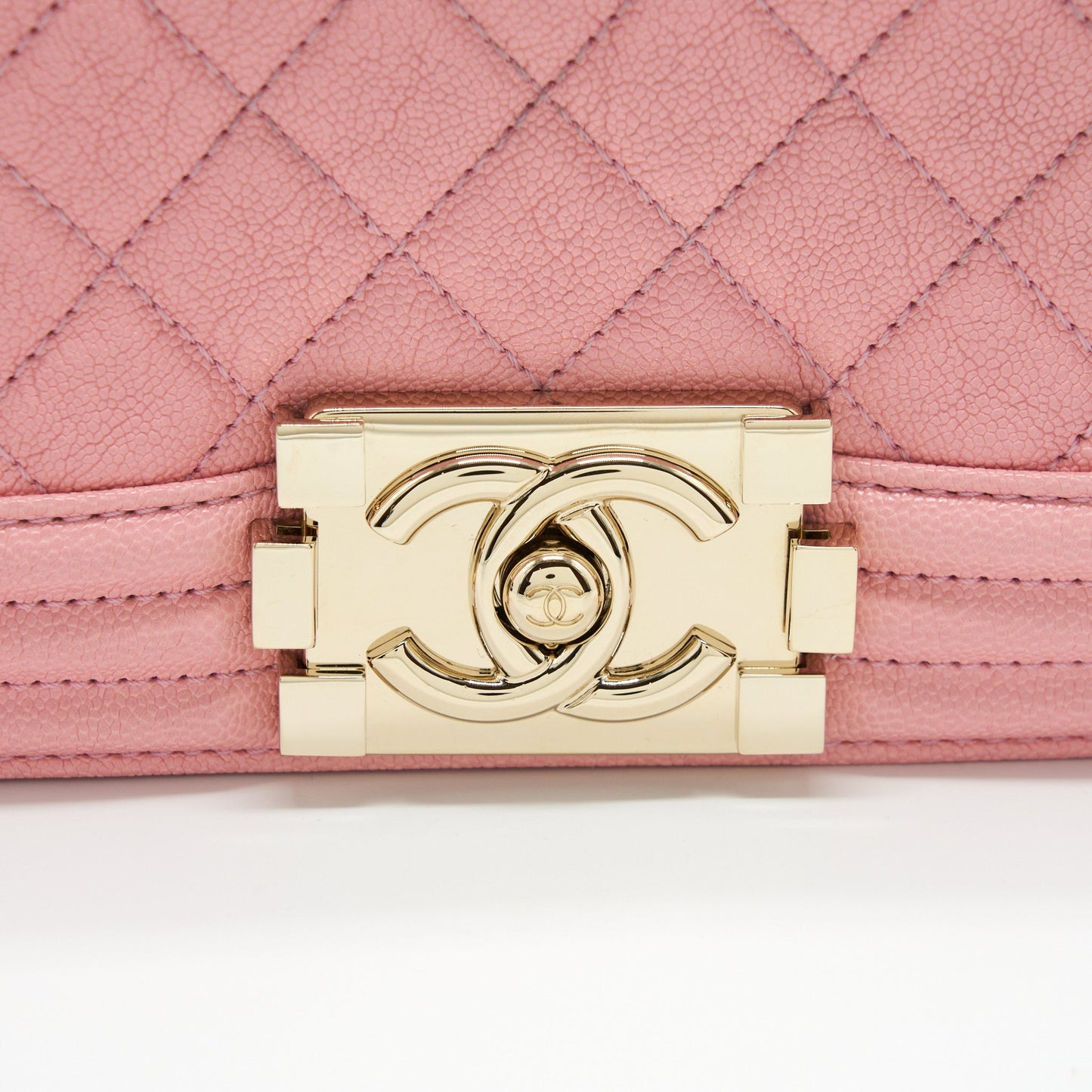 Chanel Small Boy Caviar Light Pink LGHW