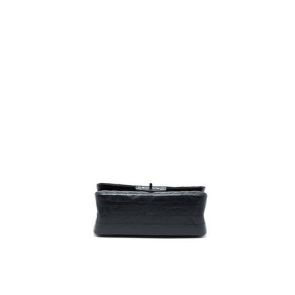 Chanel Mini 2.55 Reissue Chevron Calfskin So Black