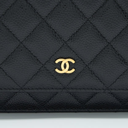 Chanel Classic Wallet On Chain Caviar Black GHW
