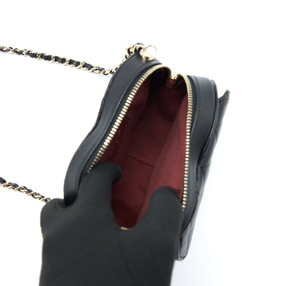 Chanel 22S Small Heart Bag Lambskin Black LGHW