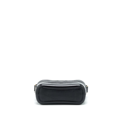 Chanel Small Gabrielle Hobo Bag Calfskin Black With Multicolour Hardware (Microchip)