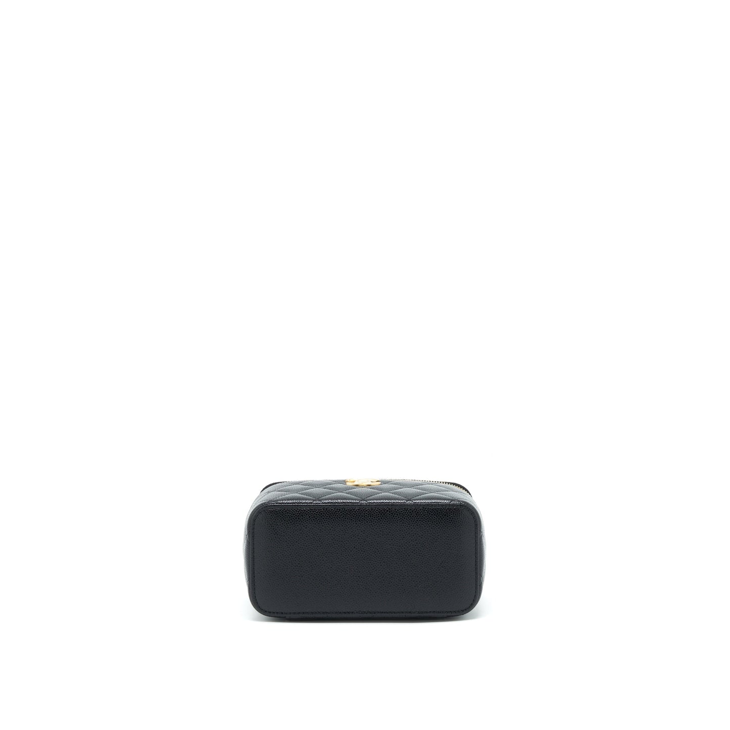 Chanel 22S Letter Top Handle Long Vanity Caviar Black GHW