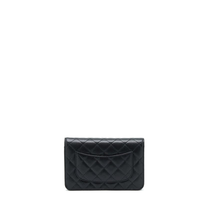 Chanel Classic Wallet On Chain Caviar Black SHW (Microchip)