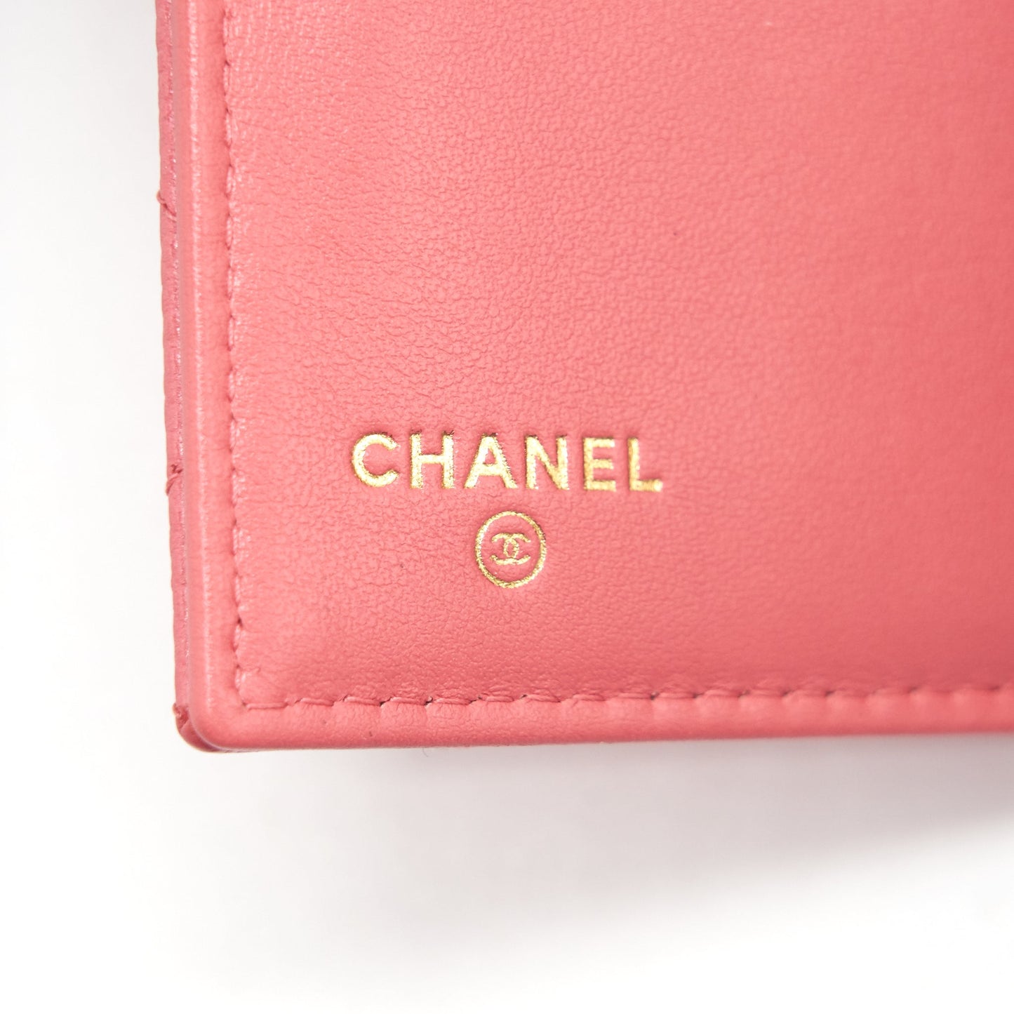 CHANEL CAVIAR MEDIUM FLAP WALLET ROSE PINK WITH GOLD CC LOGO