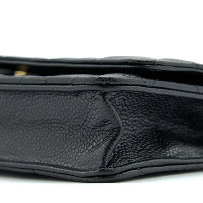 Chanel Classic Wallet On Chain Caviar Black GHW (Microchip)