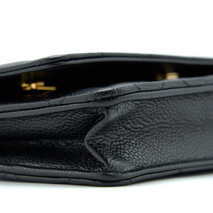 Chanel Classic Wallet On Chain Caviar Black GHW (Microchip)