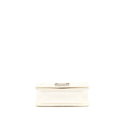 Chanel Small boy bag limited white SHW