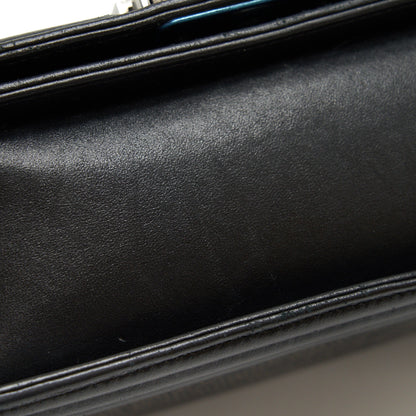 Chanel small boy Bag Lizard/Calfskin black with ruthenium hardware