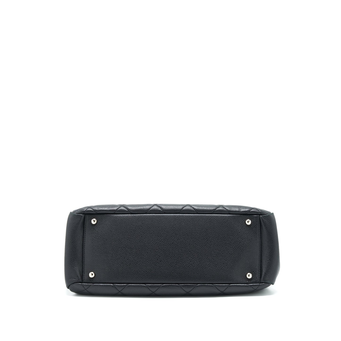 Chanel CC Logo Tote Bag Caviar Black SHW