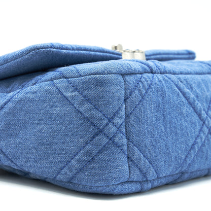 Chanel 22P Denim Small 19 Bag light blue Gold/Sliver Hardware