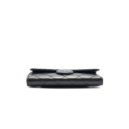 Chanel Classic Flap Wallet Lambskin Black SHW