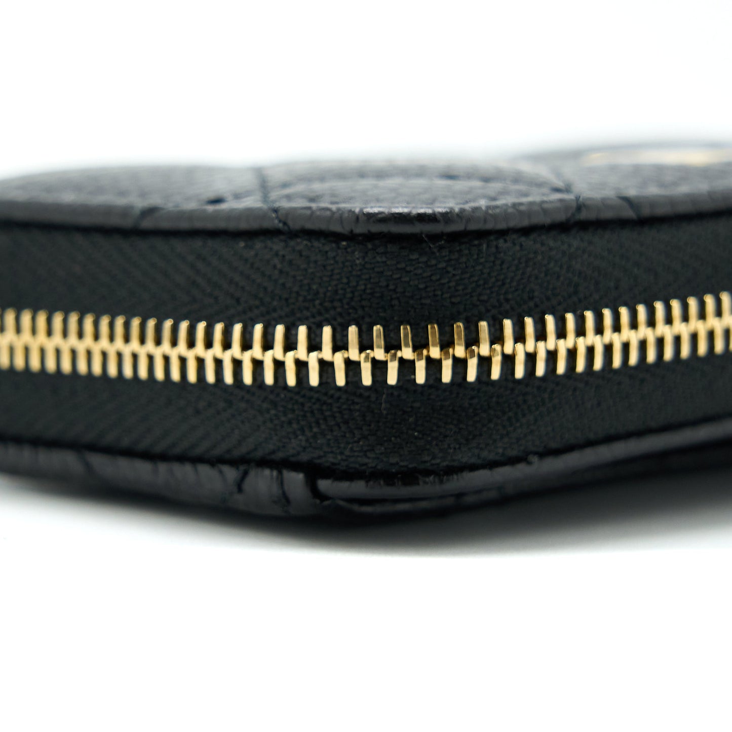 Chanel Zip Small Card Holder Caviar black GHW