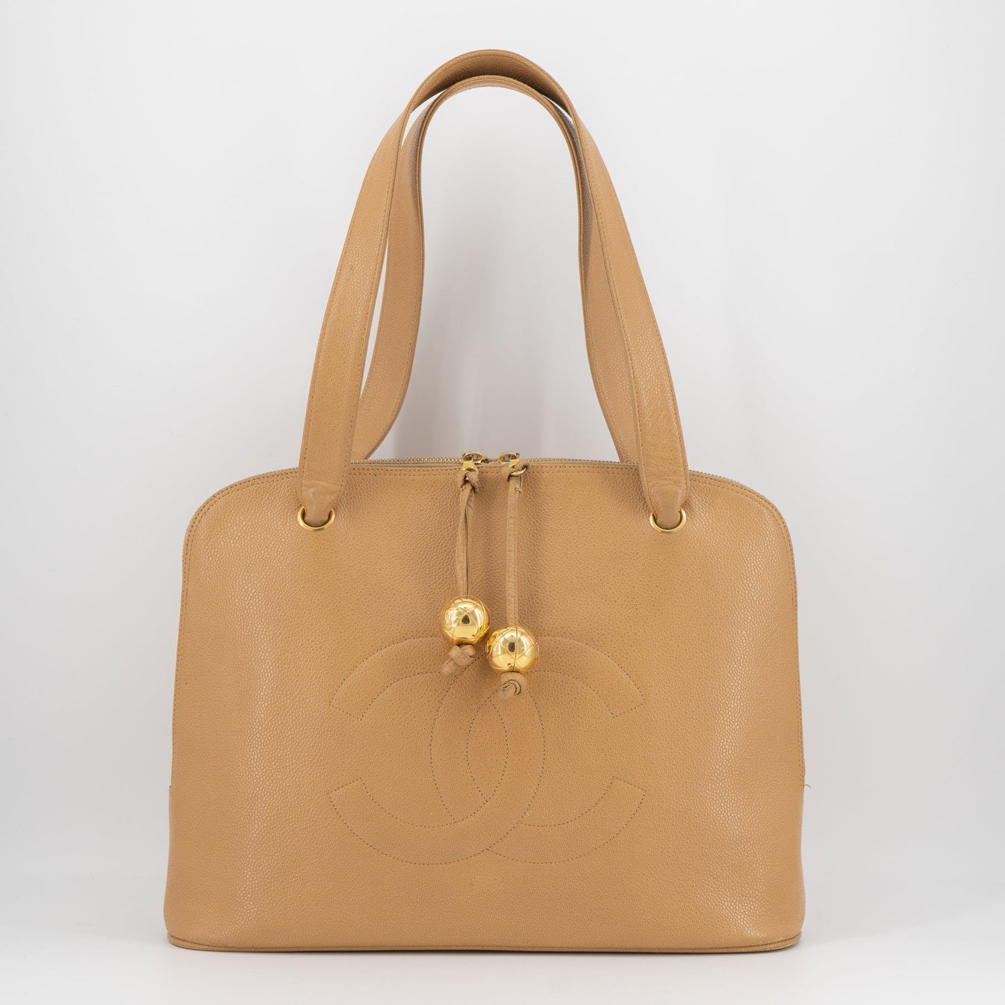 CHANEL VINTAGE golden ball shoulder bag