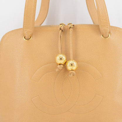 CHANEL VINTAGE golden ball shoulder bag