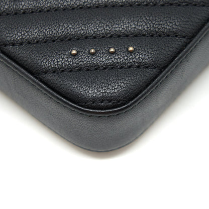 Chanel Reissue Wallet On Chain Calfskin Black Ruthenium Hardware