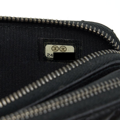 Chanel Reissue Wallet On Chain Calfskin Black Ruthenium Hardware