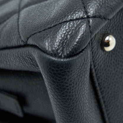 Chanel CC Logo Tote Bag Caviar Black SHW