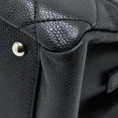 Chanel CC Logo Tote Bag Caviar Black SHW