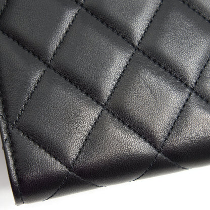 Chanel Classic Flap Wallet Lambskin Black SHW