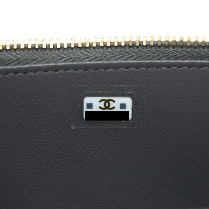 Chanel 22A Top Handle Long Vanity With Chain Grey GHW