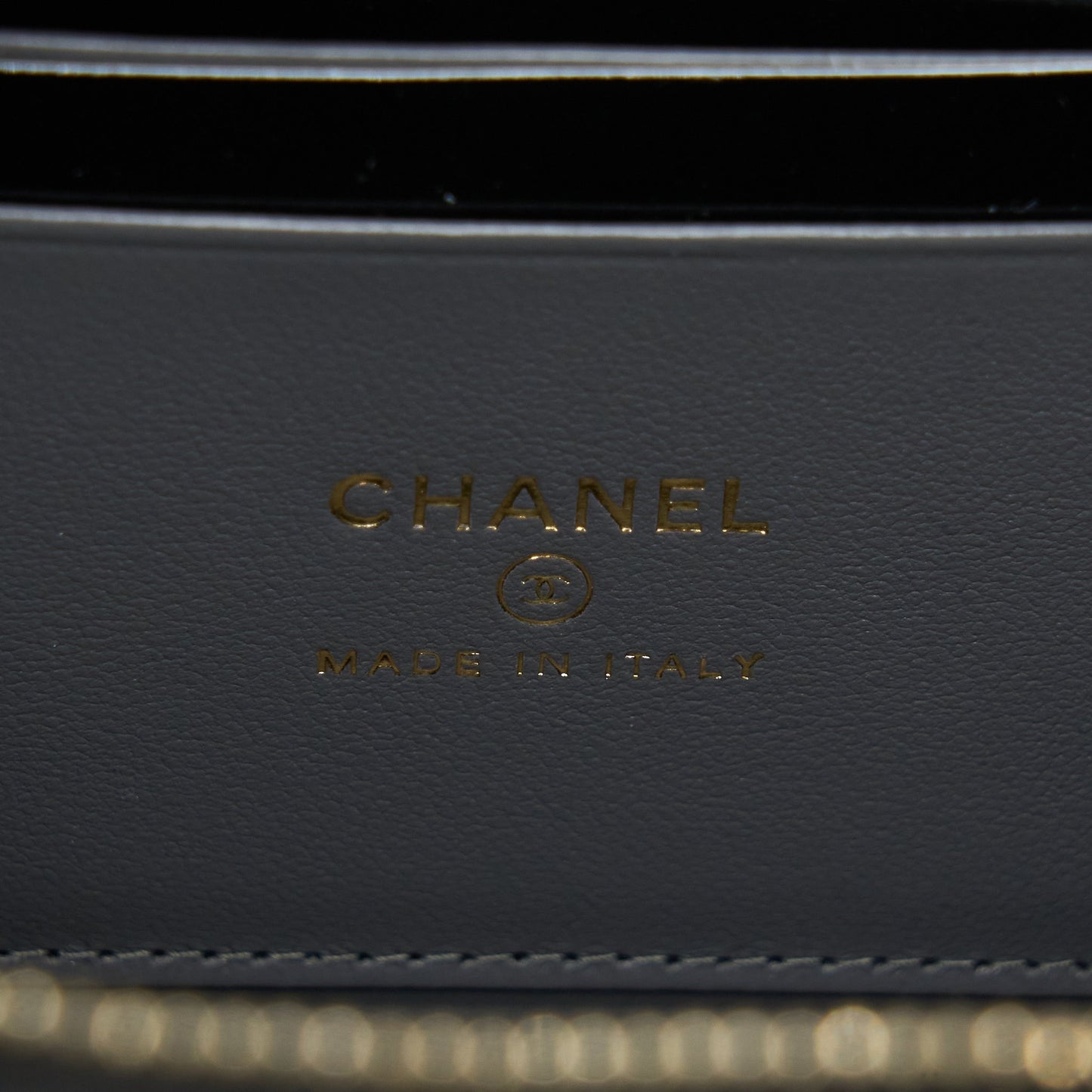 Chanel 22A Top Handle Long Vanity With Chain Grey GHW
