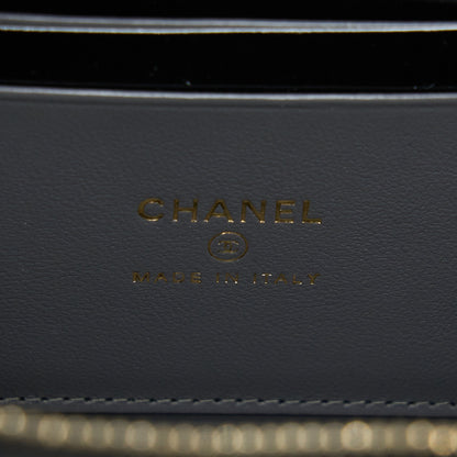 Chanel 22A Top Handle Long Vanity With Chain Grey GHW