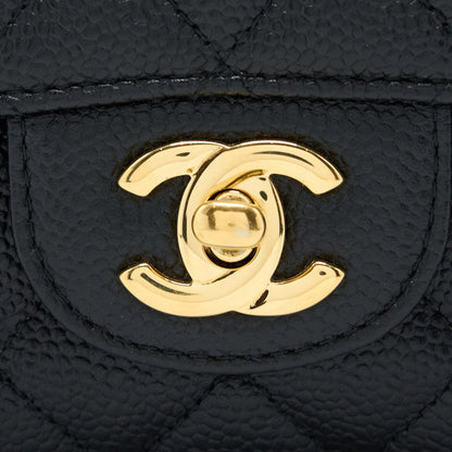 Chanel Medium Classic Double Flap Bag Caviar Black GHW