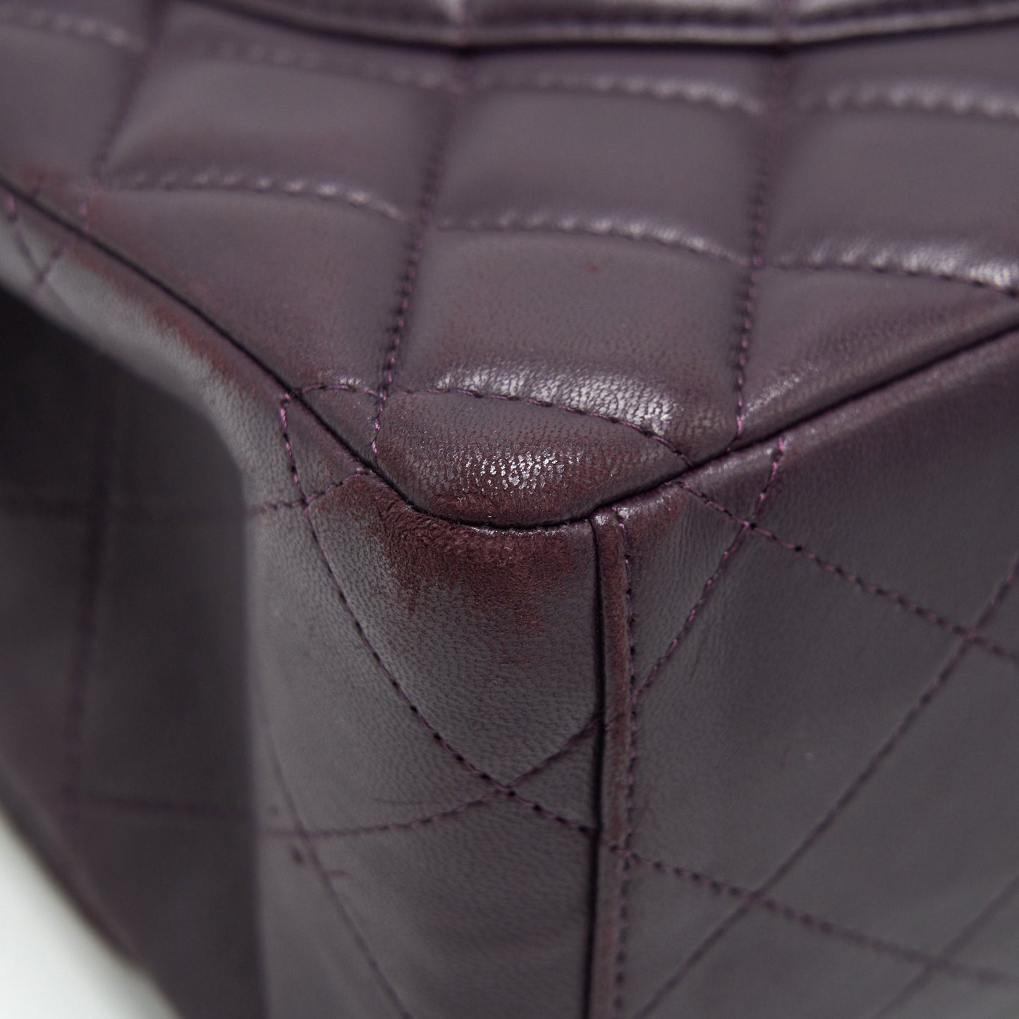 Chanel Maxi Double Flap Bag Lambskin Burgundy SHW