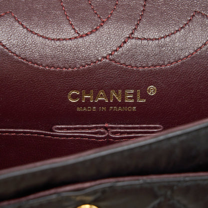 Chanel 2.55 225 Small reissue double flap bag aged Calfskin black GHW