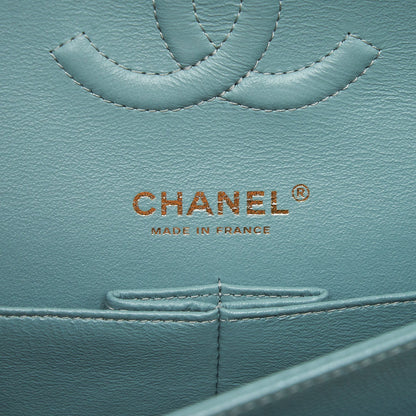 Chanel Classic double flap bag caviar Blue Brushed GHW