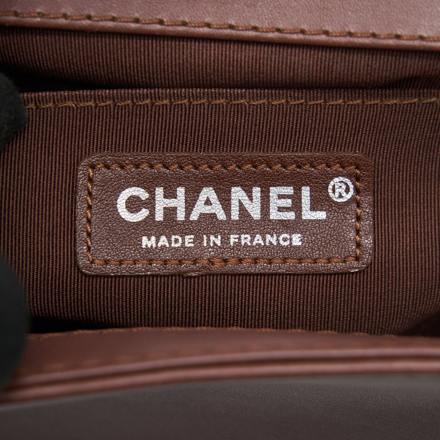 CHANEL MEDIUM BOY CHANEL BAG CHOCOLATE BROWN SHW