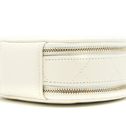 Chanel clutch with chain Caviar white LGHW