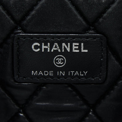 Chanel Boy Clutch Lambskin Black SHW