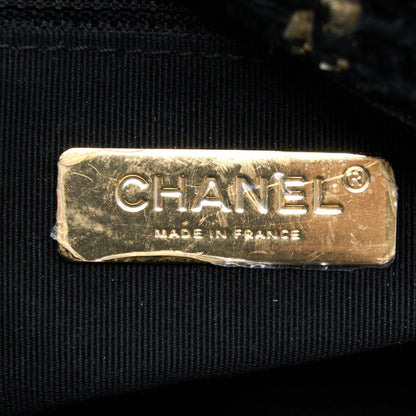 Chanel Tweed Small 19 Flap Bag Black/Gold With Multicolour Hardware