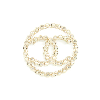 Chanel Round CC Logo Brooch LGHW