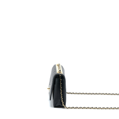 Chanel Trendy CC Wallet On Chain Lambskin Black GHW