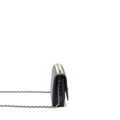 Chanel Trendy CC Wallet On Chain Lambskin Black GHW