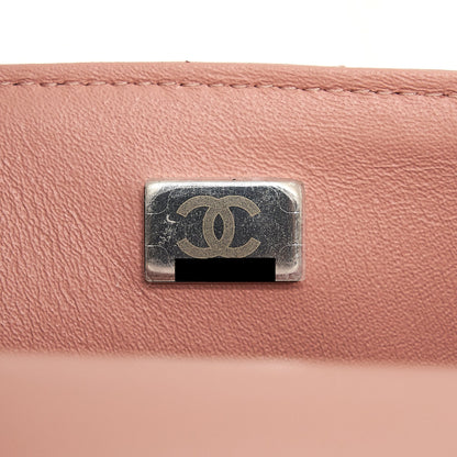 Chanel Mini rectangular Flap bag Lambskin pink SHW