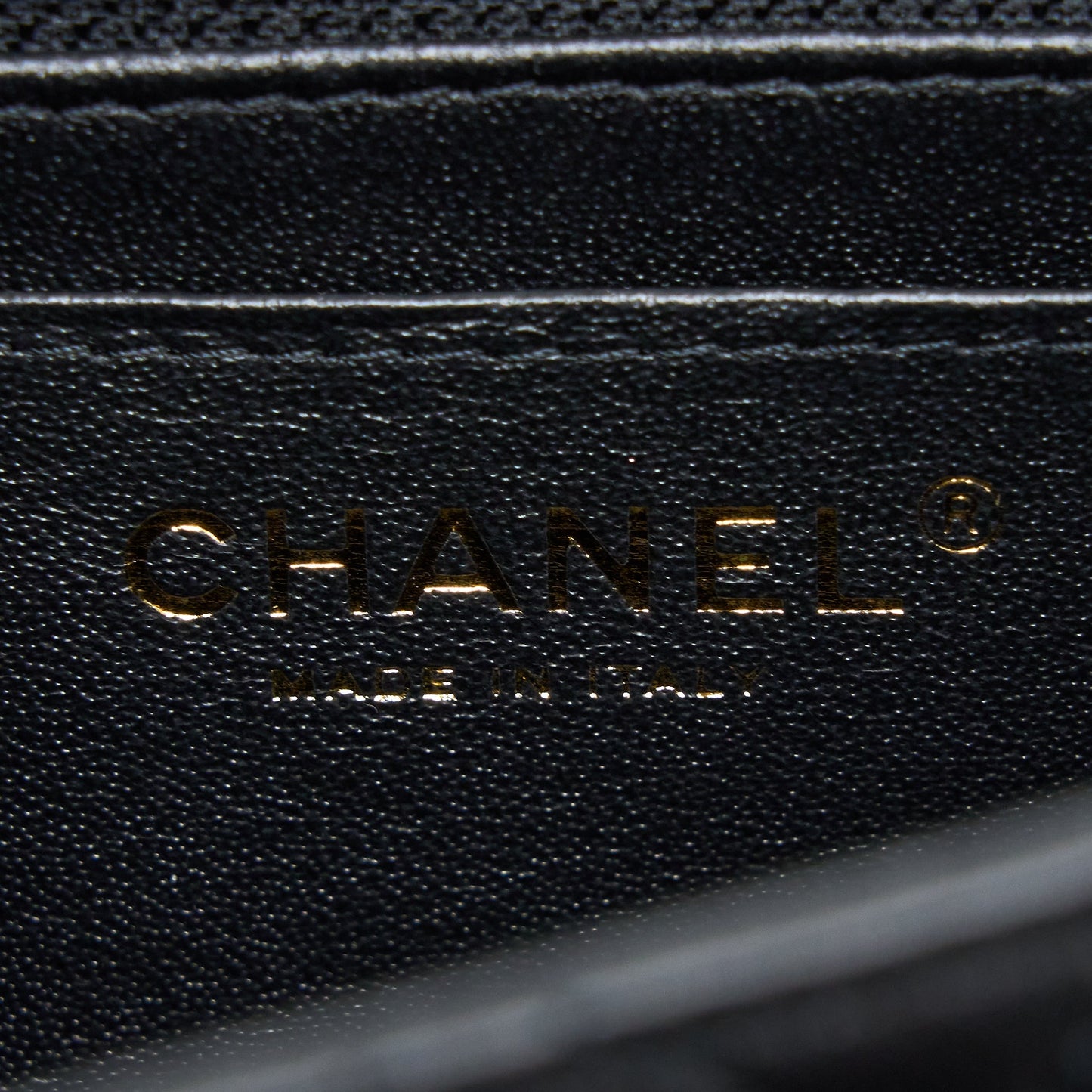 Chanel Mini Square Flap Bag Lambskin Black LGHW (Microchip)