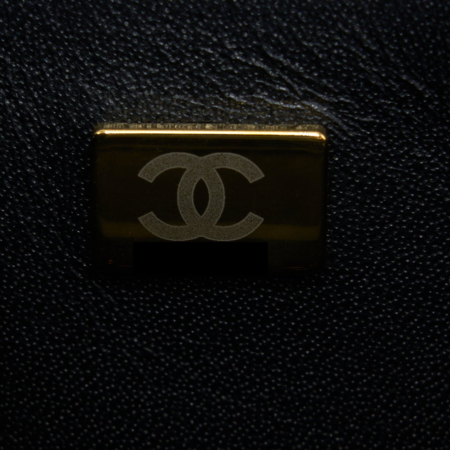 Chanel Mini Square Flap Bag Lambskin Black LGHW (Microchip)