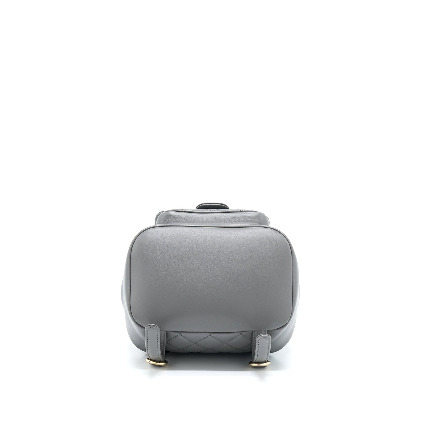 Chanel 22A Duma Backpack Lambskin Dark Grey LGHW (Microchip)