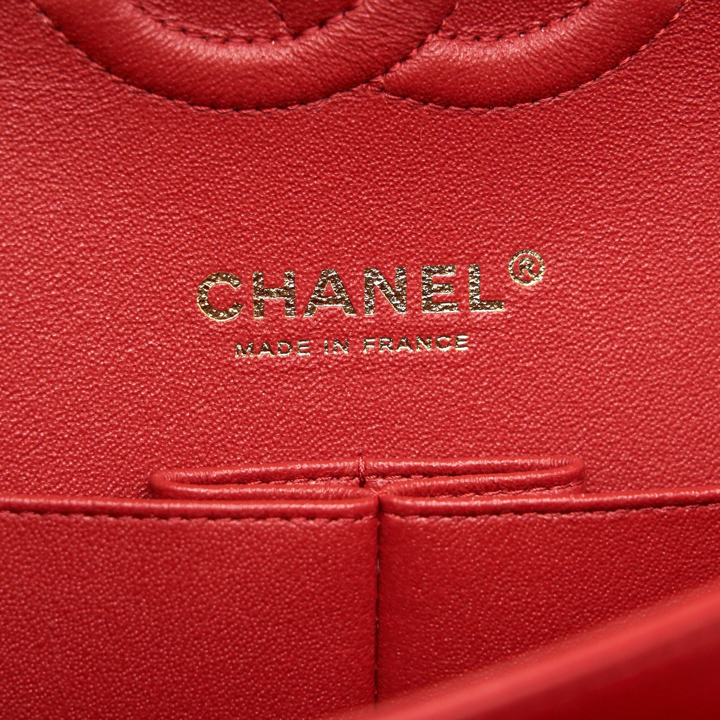 Chanel Medium Classic Double Flap Bag Red LGHW serial29