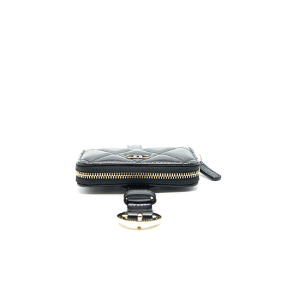 Chanel Zipped Coin Purse Bracelets in Shiny Lambskin