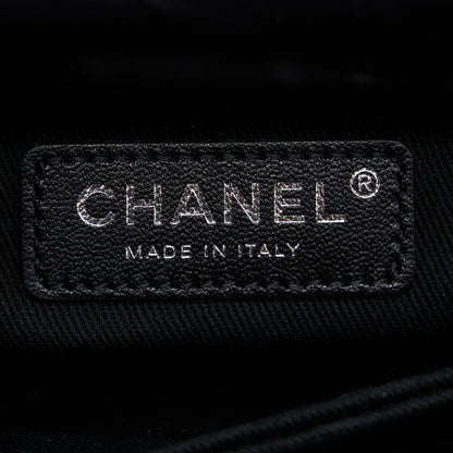 Chanel Small Coco Handle Aged Calfskin So Black With Black Hardware