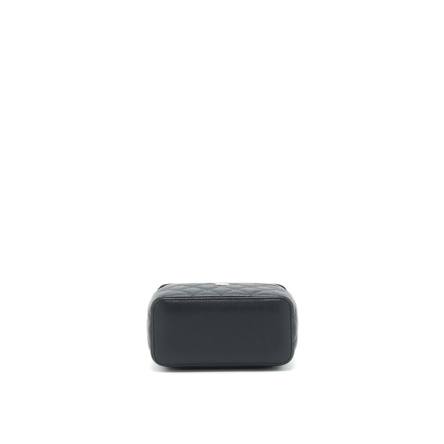 Chanel Caviar Long Vanity case with chain Caviar black LGHW