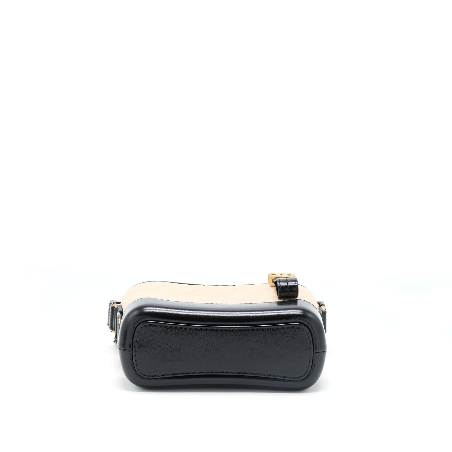 Chanel Small Gabrielle Hobo Bag Aged Calfskin Light Beige/Black Multicolour Hardware