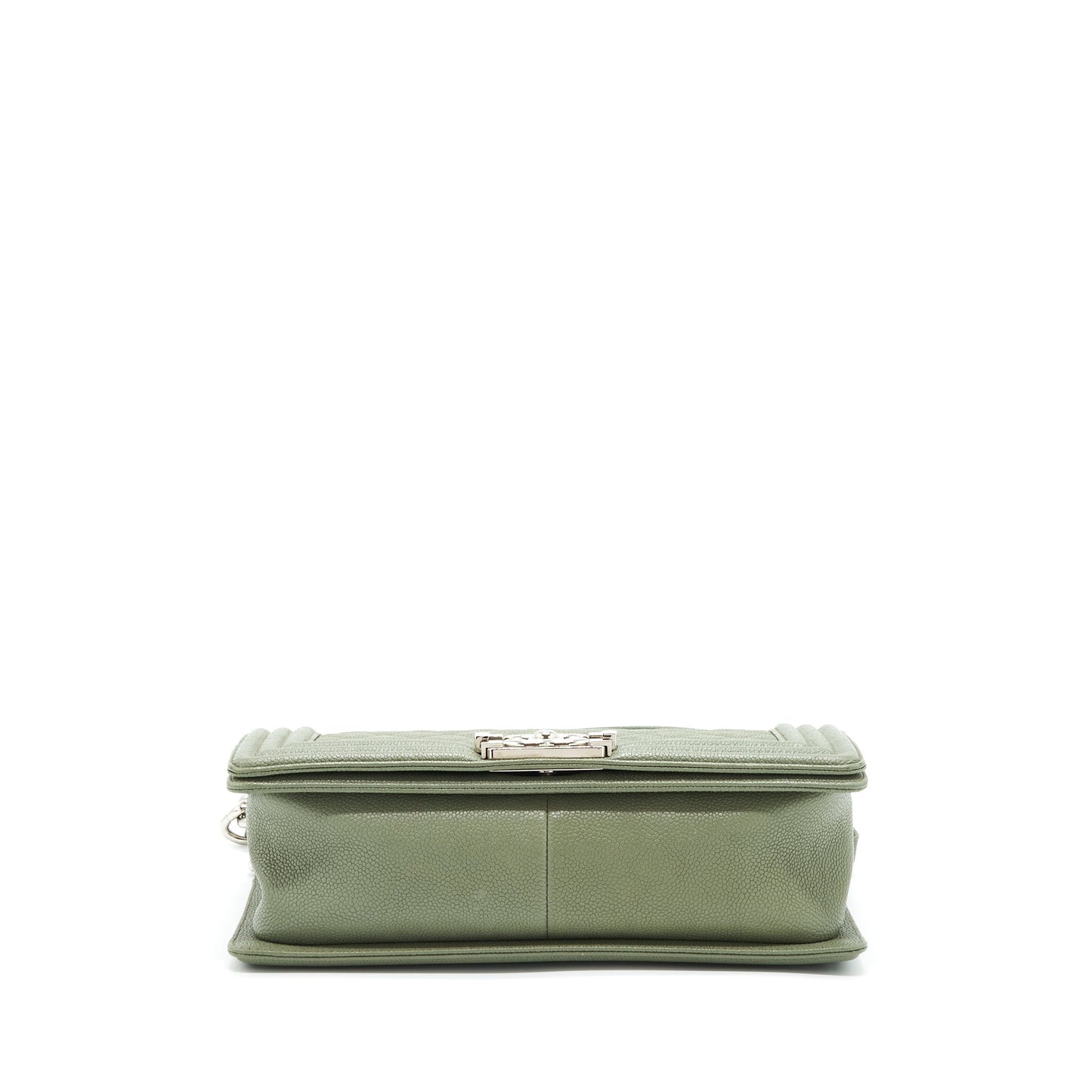 Chanel Medium Boy Bag Caviar Light Green LGHW
