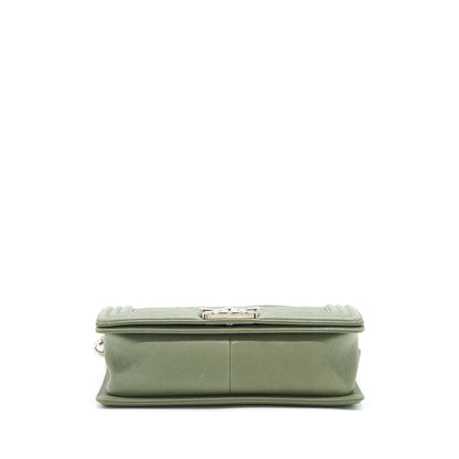 Chanel Medium Boy Bag Caviar Light Green LGHW